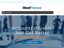 Tablet Screenshot of nextprocess.com